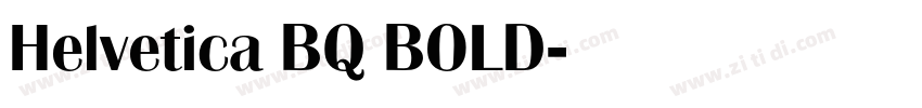 Helvetica BQ BOLD字体转换
